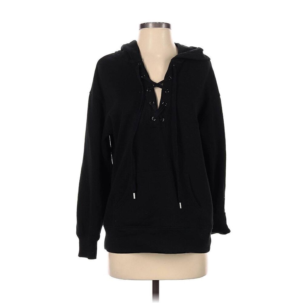 Victoria's Secret Fleece Pullover Lace Up Hoodie.